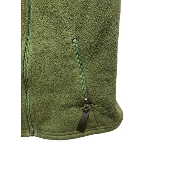 Vintage Patagonia Synchilla Vest Womens Small Green Retro Pile Fleece Full Zip - Picture 3 of 11